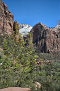 View of the valley from the middle emerald pool