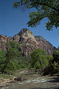 From the footbridge over the river at the Emerald Pools trailhead